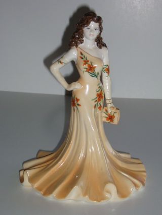 Coalport Hand Decorated Bone China Ladies Of Fashion Figurine - Julianna (1998)