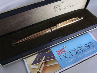 Montblanc Noblesse Gold Plated Mechanical Pencil 0.  5mm Lead