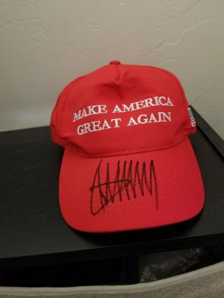 President Donald Trump Signed Make America Great Again Hat Autograph