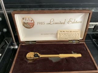 Mac Tools Limited Edition 24k Gold Plated 3/8 Inch Ratchet 1985