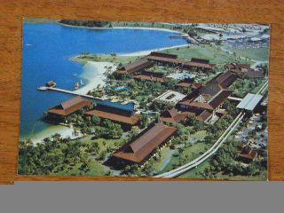 Walt Disney World Polynesian Resort Hotel 1970s Chrome Postcard 7530 - 628178 Wdp