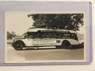 1936 Sent Iowa Farm Bureau Womens Chorus Bus Postcard