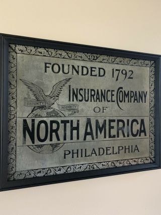 Insurance Company Of North America Sign 1890s