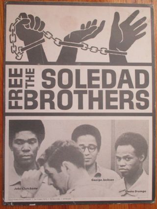 Scarce The Soledad Brothers Poster Black Panther Party 1970 George Jackson