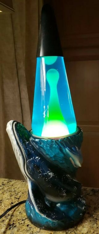 Lava Lite Ceramic Icon Seamore Whale Dolphin Lava Motion Lamp