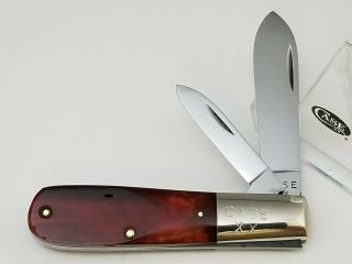 1940 - 64 Case Xx 62009 Barlow Pocket Knife 3 5/16 " Sawcut Red Bone Handle