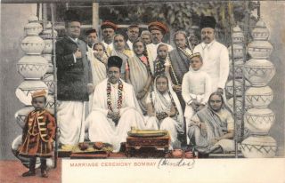 Postcard India Ethnic Hindu Marriage Ceremony