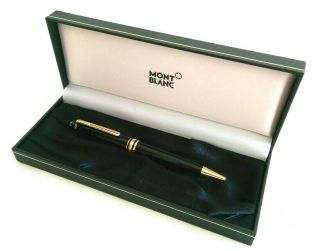 Authentic Montblanc Meisterstuck Pen Gold Ballpoint 164 With Gift Box