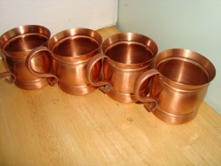 Copper Mugs Gregorian Moscow Mule (set Of 4) Made In Usa