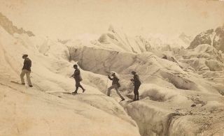 PHOTO ALBUM 1870 - 1889 VOYAGES To ETERNAL SNOWLANDS CABINET CDV CLIMBERS 7