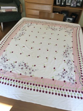 Vintage Wilendur Type Tablecloth 48 