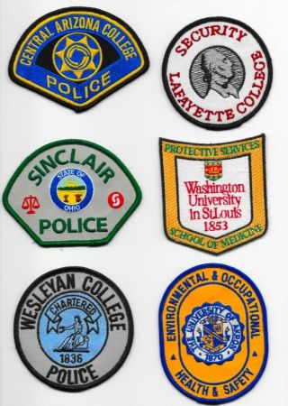 Campus Police Security 1 Patch Sinclair College.  Scarce Current Style