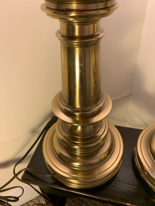 2 Vintage Stiffel Brass Table Lamps 30 