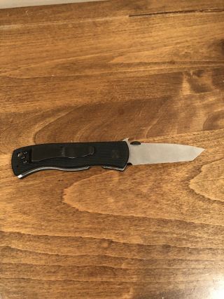 Emerson Knives Mini CQC - 7 Tanto Knife 2.  9” Stonewash Plain w/ Wave m - cqc7 - bw - sf 3