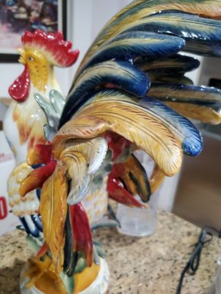 Fitz And Floyd 21 " Tall Rooster Figurine.  - Paid $289.  99