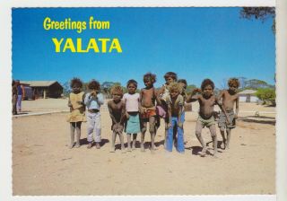 Aboriginal Children Yalata South Australia I & C Postcard