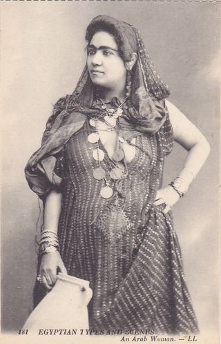 An Arab Woman,  Egyptian Types & Scenes,  Egypt,  1900 - 10s