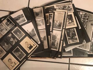 Antique 1930’s - 50’s Photos 268 Photographs 30 Pages Doubleside Album