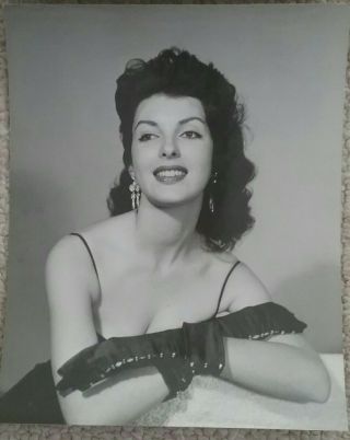 Vintage 1950s Black And White Glossy Photos of Model in Various Poses 2