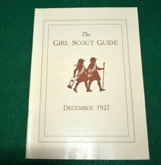 Vintage Girl Scout - December 1927 Issue Girl Scout Guide - Hartford,  Ct