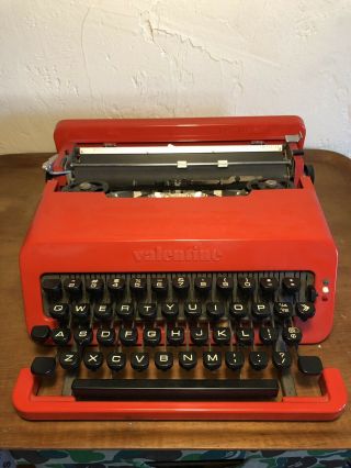 Olivetti Valentine Red Portable Typewriter Ettore Sottsass