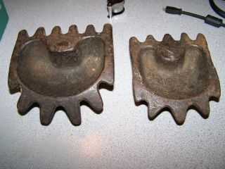Set of 2 Antique 1898 Blacksmith Tool Swage,  Cast Iron PAT ' D Jan 25,  1898 4