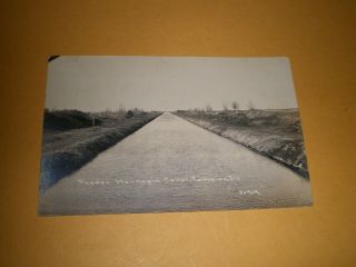 Old Rppc View Feeder Hennepin Canal Tampico Il Cr Childs Photo Postcard