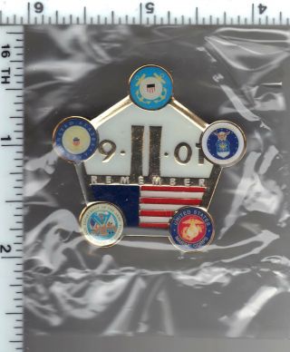 Pentagon 9 - 11 - 01 Memorial Pin