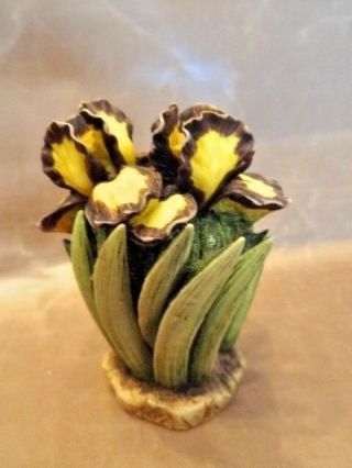 Harmony Kingdom - Floral Bouquet " Iris " 1997 - Retired - No Box