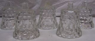 Home Interiors / Homco Votive Cups - 5 Clear Lady Love Cups