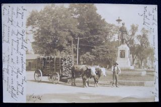 Rppc - Soldier’s Monument In Westfield,  Mass