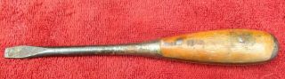 Vintage Irwin Usa 5/16 Inch Screwdriver Perfect Wood Handle - 9 Inches Long