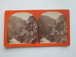 Rare,  1870s - 1880s 2nd " Prickly Pear Canon,  Mt.  " Stereoview,  T H Rutter,  Butte