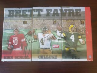 Set Of 3 Forever Collectibles Brett Favre Bobbleheads Green Bay Packers