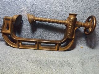 Antique " C " Clamp,  Pat.  May 12,  1874,  Quick Release,  No Rust,  All Parts Work
