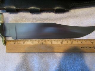 Bowie Knife.  Parker Randal Gilbreath Benchmade.  Stag.  1970s - 80s 4