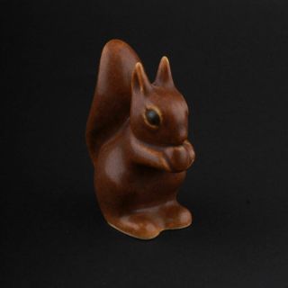 Knud Basse,  Denmark.  Squirrel Porcelain Figurine.  Danish Stoneware / Porcelain