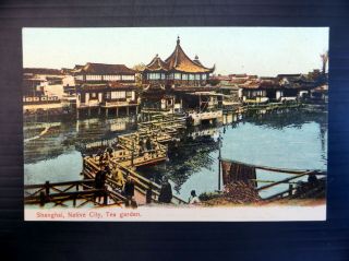 China Postcard Shanghai Tea Gardens Waf Bp241