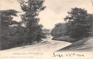 Q23 - 1239,  Schenley Road,  Pittsburgh,  Pa. ,  1904 Postmarked.  Postcard.