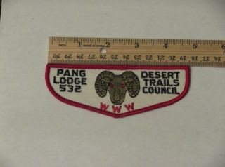 Bsa Boy Scout Oa Flap Lodge 532 Pang Desert Trails Council F3