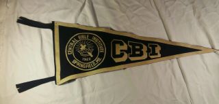 Antique 1922 Central Bible Institute of Springfield Mo Banner Felt Pennant Flag 2
