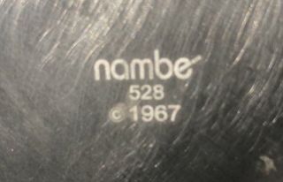 NAMBE TRI CORNER METAL ALLOY BOWL 528 LARGE 11 