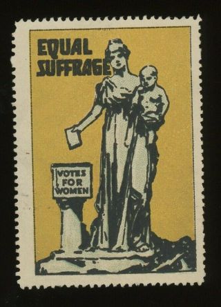 1915 Womens Suffrage Poster Stamp Vote For Womens Suffrage