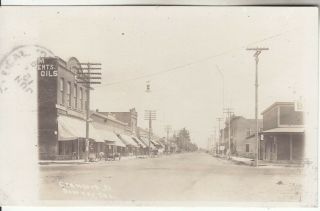 Rppc Downey Ca Street View La Co Near Norwalk Bellfower Whittier 1909 Photo