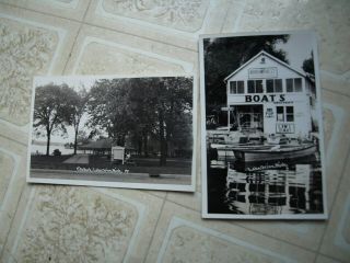 11 1940? Real Photo Postcards,  Lake Orion,  Mi Robbinsnest Store,  Park,  Etc.