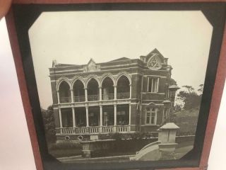 2 1900s Lantern Slides Hong Kong Sir C P Chater House And Unknown Location