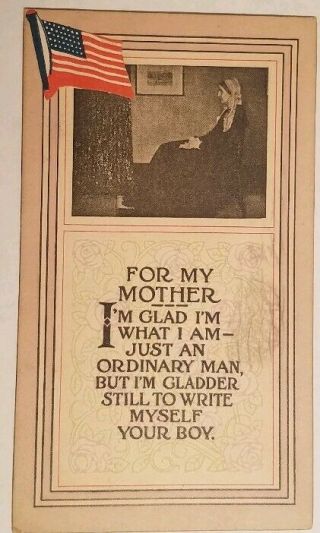 Vintage 1917 Wwi Postcard Whistler 