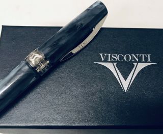 Visconti Mirage Fountain Pen In Horn With Medium Steel Nib Fpnibs Cursive Italic