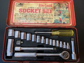 Bernzomatic 21 Piece Socket Set Vintage