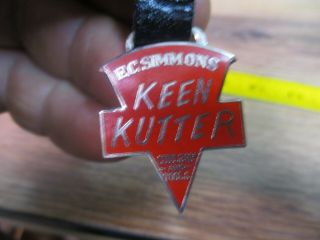 E.  C.  Simmons Hardware Keen Kutter Cutlery And Tools Enamel Watch Lock Key Fob